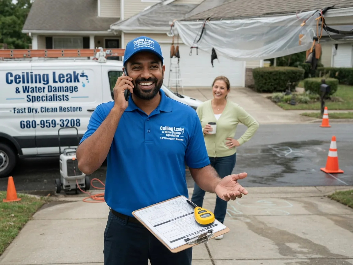 Ceiling Leak Cleanup Prairieburg, IA FAQs